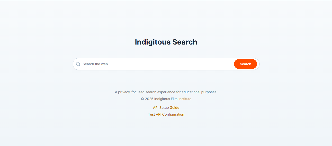 Indigitous Search Engine